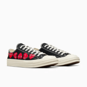 CDG Converse Multi Hearts Low Top Black