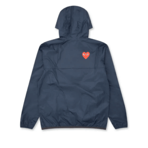 CDG K-Way Zip Jacket Navy