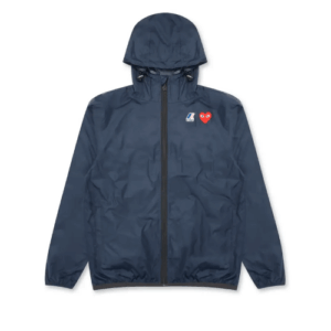 CDG K-Way Zip Jacket Navy