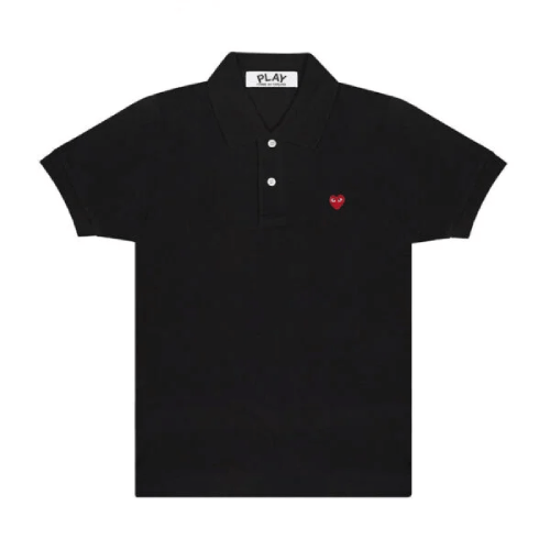 CDG Play Polo Black Emblem (Black)