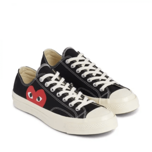 CDG Converse Big Heart Low Top (Black)