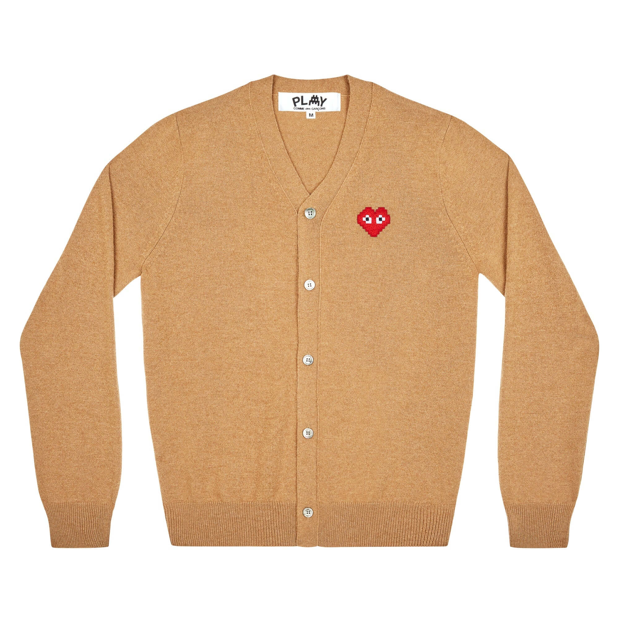 Play Men’s Cardigan Invader Emblem (Beige) Play Men’s Cardigan Invader Emblem (Beige)