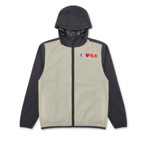 CDG K-Way Zip Jacket Beige
