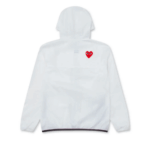 CDG K-Way Zip Jacket White