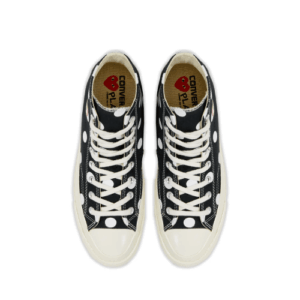 CDG Play Converse Polka Dot Red Heart Chuck Taylor All Star ’70 High Sneakers