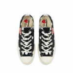 CDG Play Converse Polka Dot Red Heart Chuck Taylor All Star ’70 Low Sneakers