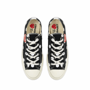 CDG Play Converse Polka Dot Red Heart Chuck Taylor All Star ’70 Low Sneakers