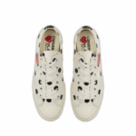CDG Play Converse Polka Dot Red Heart Chuck Taylor All Star ’70 Low Sneakers
