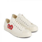 Comme Des Garcons White Converse Low Top