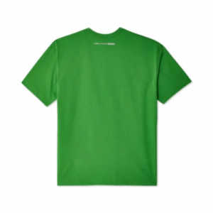 CDG OVERSIZED NECK LOGO T-SHIRT GREEN