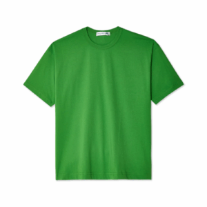 CDG OVERSIZED NECK LOGO T-SHIRT GREEN
