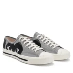 CDG Play Converse Low Top Black Heart Jack Purcell Sneakers Black - CDG プレイ コンバース - Image 2