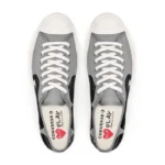 CDG Play Converse Low Top Black Heart Jack Purcell Sneakers Black - CDG プレイ コンバース - Image 3