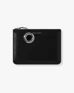 CDG Silver Eyelet Zip Pouch Black - CDG ジップポーチ
