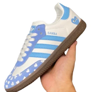 Adidas Samba x CDG Sky Blue - コム デ ギャルソン x アディダス サンバ