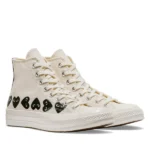 CDG Converse Multi Hearts High Top White - CDG コンバース マルチハート ハイカット - Image 2