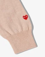 CDG Men Lambswool V Neck Sweater Pink - CDG メンズ ラムウール Vネック セーター ピンク - Image 2