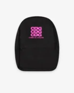 CDG Men's Pink Logo Backpack Black - CDG メンズ ピンク ロゴ バックパック ブラック