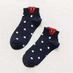 CDG Play Dot White/Black Socks - CDG プレイドット ホワイト/ブラック ソックス - Image 2