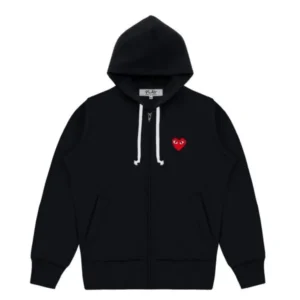 CDG Play Heart Logo Zip-Up Hoodie - CDG プレイ パーカー