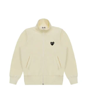 CDG Play Sweatshirt with Big Heart Ivory - CDG プレイ スウェットシャツ