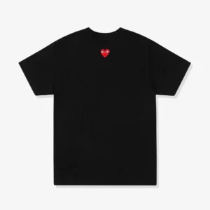 CDG Play Unisex Reverse Red Heart T-Shirt Black - CDG プレイハート Tシャツ