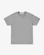 CDG Play Unisex Reverse Red Heart T-Shirt Grey - CDG プレイハート Tシャツ - Image 2