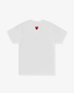 CDG Play Unisex Reverse Red Heart T-Shirt White - コム デ ギャルソンのTシャツ