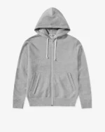 CDG Play Unisex Reverse Red Heart Zip Hooded Sweatshirt Grey - CDG Play ユニセックス リバース レッド ハート ジップ フード付きスウェットシャツ - Image 2