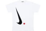 Comme Des Garcons Play X Nike Ladies' T-Shirt - CDG Play X Nike レディース Tシャツ