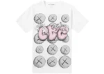 CDG Shirt X KAWS T-Shirt White/Pink/Grey - CDG × KAWS Tシャツ