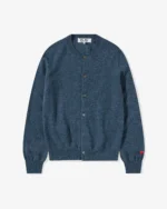 CDG Women Lambswool Cardigan Navy - CDG レディース ラムウール カーディガン ネイビー