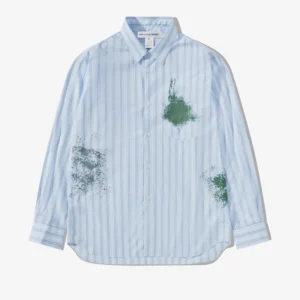 CDG SHIRT Men's Cotton Poplin Garment Printed Shirt Stripe - CDGシャツ ストライプ