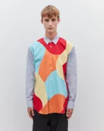 CDG Men's Curved Patchwork Shirt - CDG メンズシャツ - Image 2