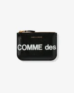 CDG Huge Logo Wallet Zip Pouch Black - CDG ジップポーチ