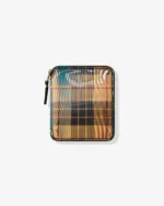 CDG Lenticular Tartan Full Zip Around Wallet Yellow/Green - CDG ジップウォレット