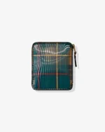 CDG Lenticular Tartan Full Zip Around Wallet Yellow/Green - CDG ジップウォレット - Image 2