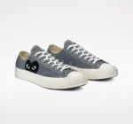 Converse x CDG Grey Low Top (EU Size) - コンバース x CDG ロートップ - Image 2