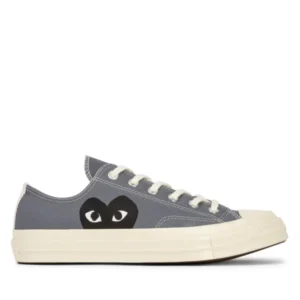 CDG Converse Black Heart Grey Low Top - CDG コンバース ブラックハート ローカット