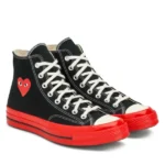 CDG Converse Red Sole High Top (Black) - CDG コンバース レッドソール ハイカット - Image 2