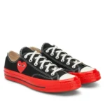 CDG Converse Red Sole Low Top (Black) - CDG Converse レッドソール ローカット - Image 2