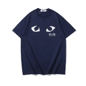 CDG Navy Blue Eyes T Shirt - CDG ネイビーブルー アイズ Tシャツ