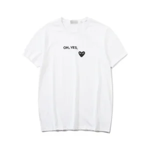 CDG Oh Yes White Tee - CDG Oh Yes ホワイトTシャツ