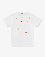 CDG Play Scattered Heart T-Shirt - CDG プレイハート Tシャツ
