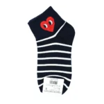 Comme Des Garcon Inspired Heart Print Socks - コム デ ギャルソン ソックス
