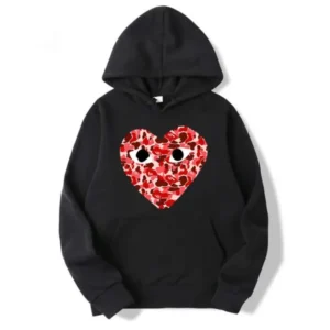 Comme Des Garcons Camo Heart Hoodie - CDG プレイ パーカー