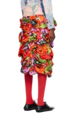 Comme des Garçons Multicolor Floral Midi Skirt - コムデギャルソン マルチカラーフローラル ミディスカート - Image 2