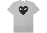 Comme Des Garcons Play Black Heart T-Shirt Grey - Comme Des Garçons Tシャツ