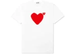 Comme Des Garcons Play Red Emblem No Eyes T-Shirt White - CDG Play レッドエンブレム ノーアイズ Tシャツ