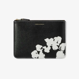 CDG x Denim Tears Wreath Zip Pouch Black SA5100 - CDG ジップポーチ
